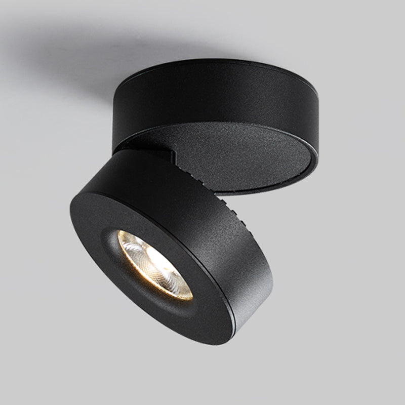 Nordic Modern LED Surface montées Downlight Réglable Cylindrique Surface à cheval réglable Plafond