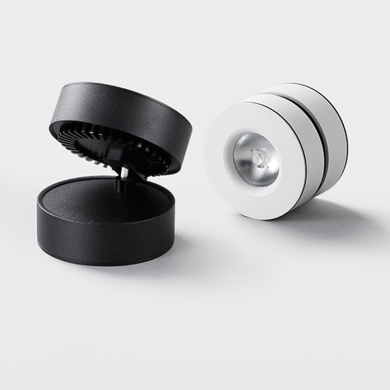 Nordic Modern LED Surface montées Downlight Réglable Cylindrique Surface à cheval réglable Plafond