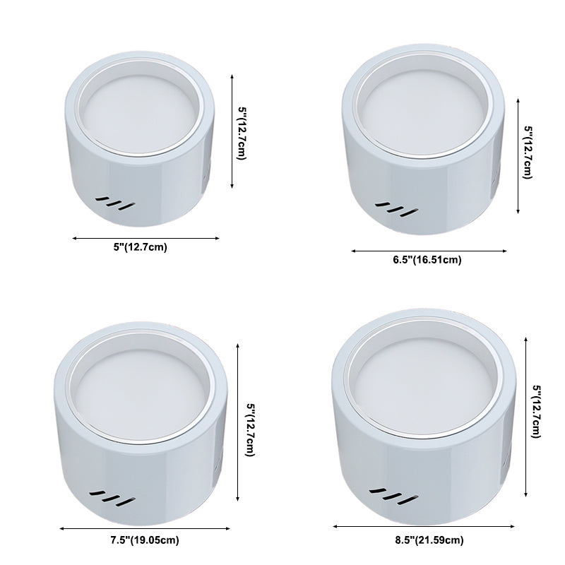 LED-cilindrische opbouwdownlight Scandinavische stijl opbouwplafondlamp voor woonkamer