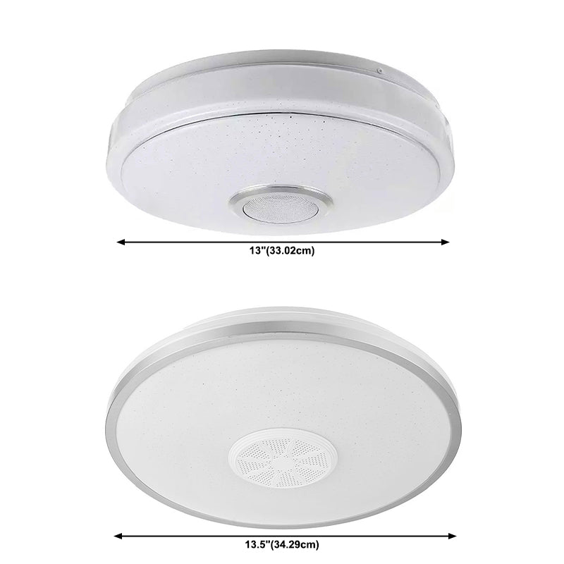 Contemporary Intelligent Flush Mount Ceiling Light Fixture Acrylic Shade for Bedroom