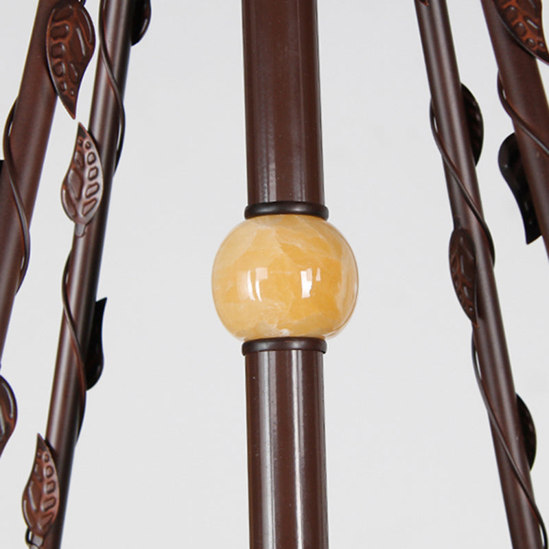 Gebrandschilderd glas omgekeerde kom hangende kroonluchter Tiffany -stijl kroonluchter lamp