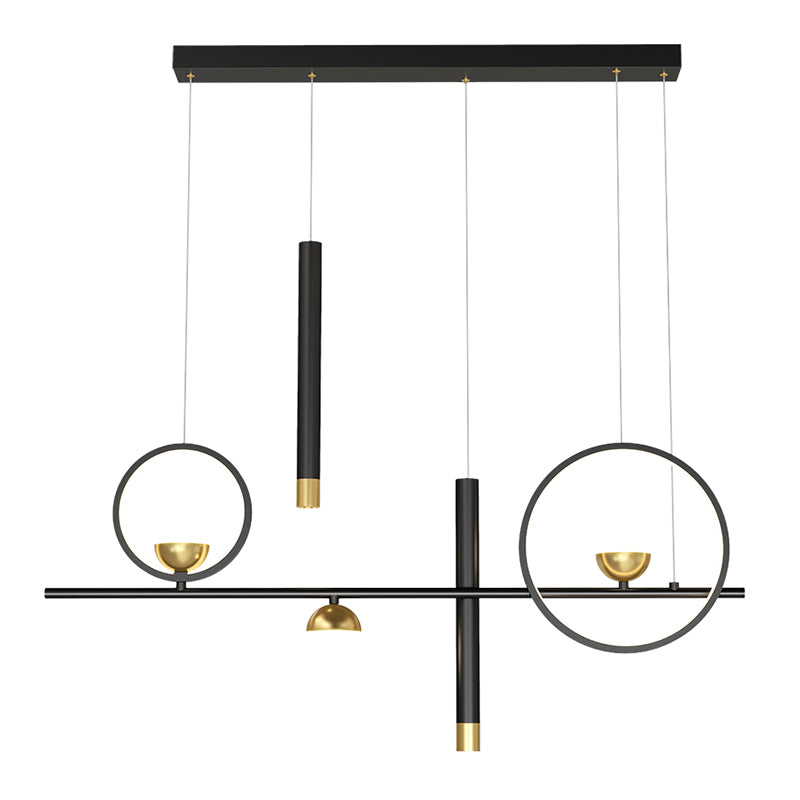 39,5 "Long Metal Illumining Simplicidad Costilización de techo Luz para comedor