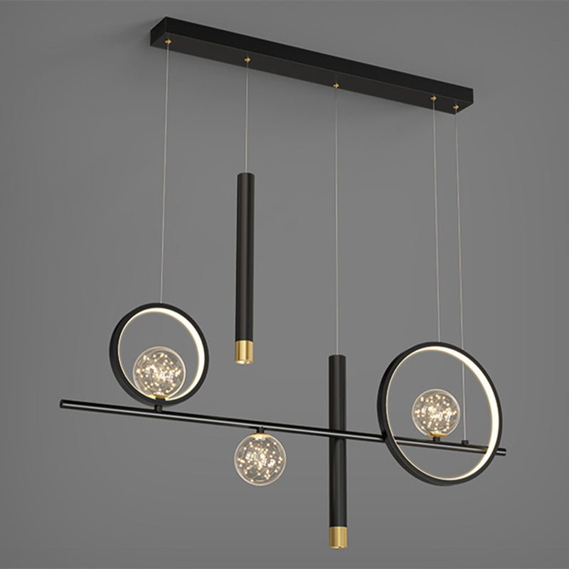 39,5 "Long Metal Illumining Simplicidad Costilización de techo Luz para comedor