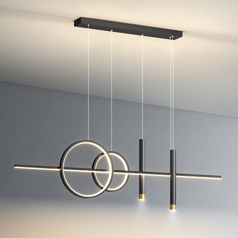 Linear Isola Lighting Acrilic Contemporary Simplicity Fishings a sospensione per il ristorante
