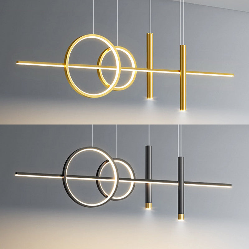 Linear Isola Lighting Acrilic Contemporary Simplicity Fishings a sospensione per il ristorante