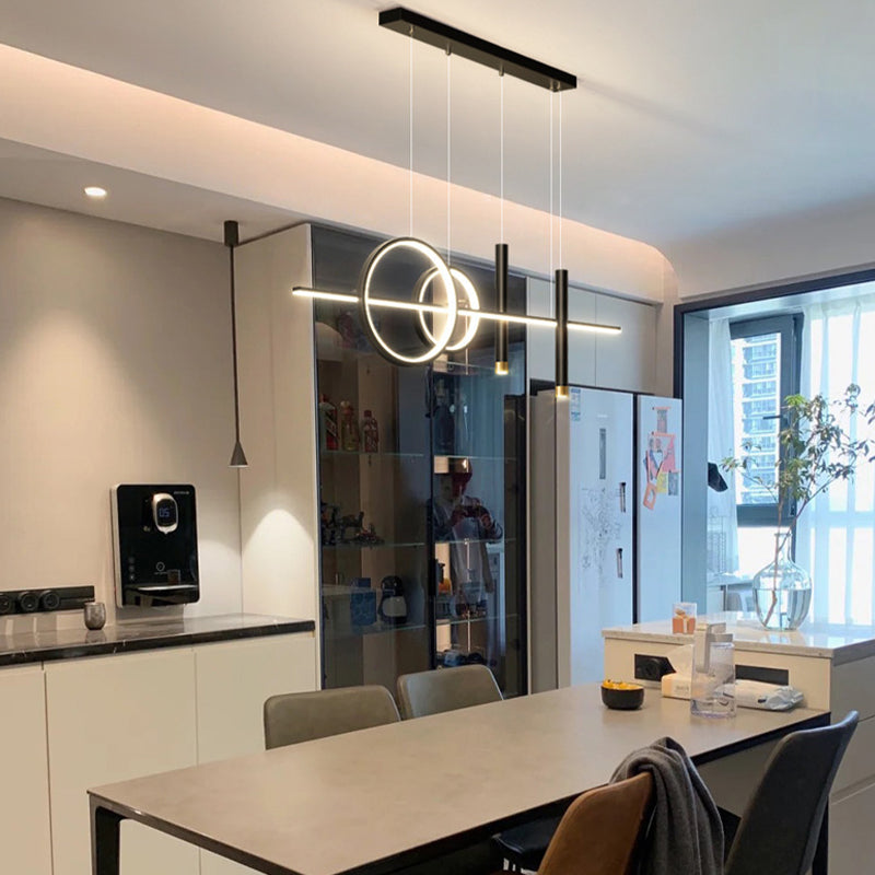 Linear Isola Lighting Acrilic Contemporary Simplicity Fishings a sospensione per il ristorante