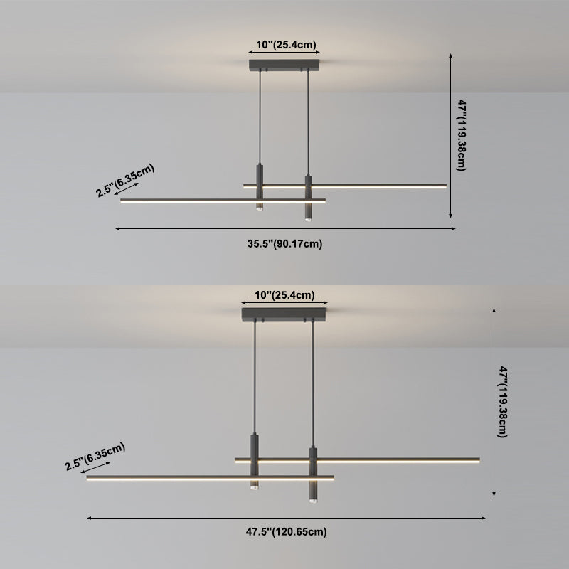 Modern Island Lighting with Aluminum Shade Simplicity LED Metal Ceiling Pendant Light