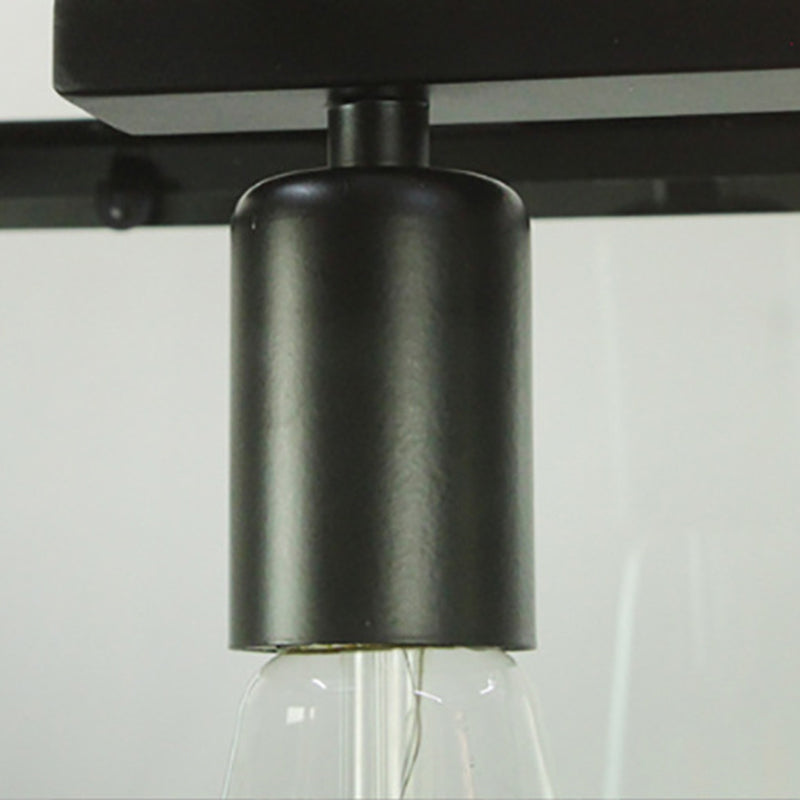 Lampada dell'isola industriale con tonalità di vetro per la caffetteria del salotto