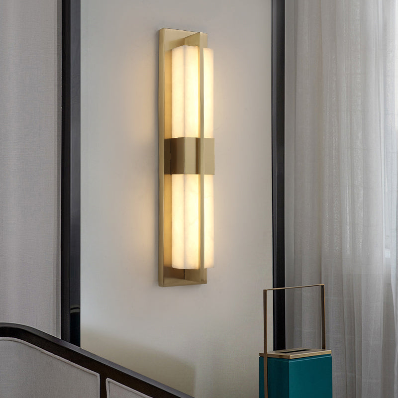 Eigentijdse muurlichtwagentjes met marmeren schaduw voor slaapkamer woonkamer