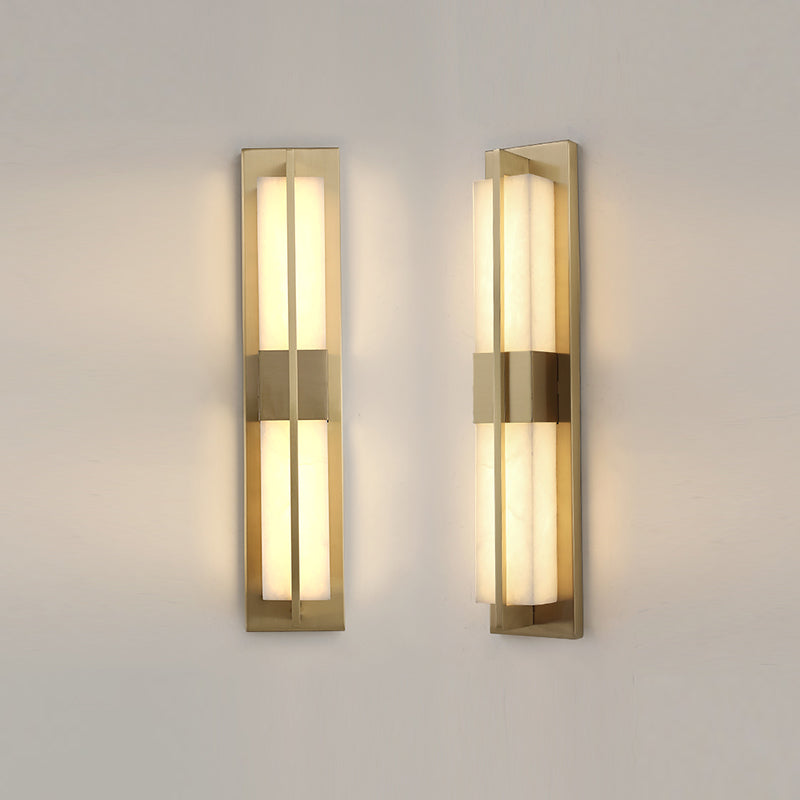 Eigentijdse muurlichtwagentjes met marmeren schaduw voor slaapkamer woonkamer