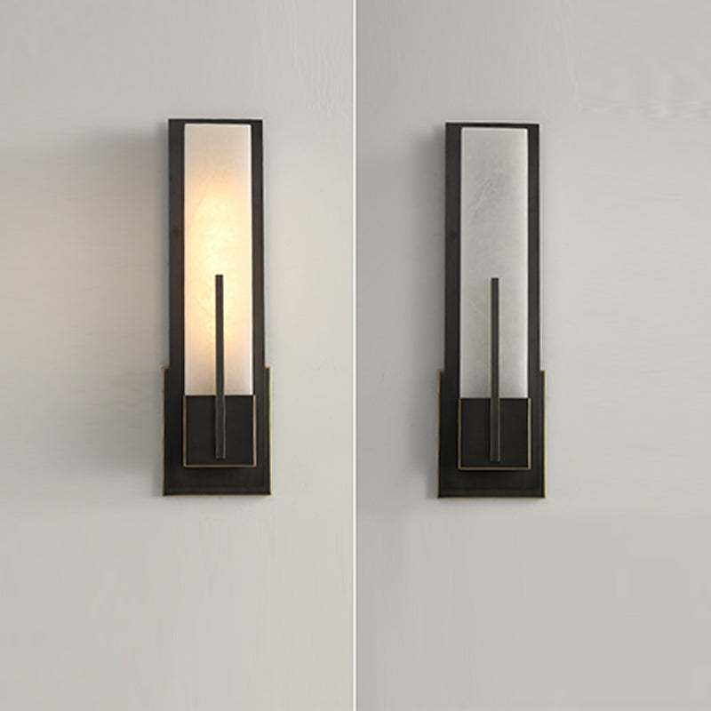 Eigentijdse muurlichtwagentjes met marmeren schaduw voor slaapkamer woonkamer