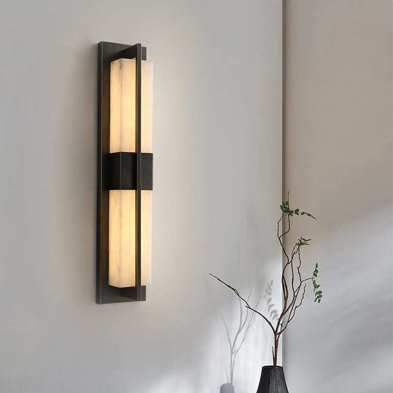 Eigentijdse muurlichtwagentjes met marmeren schaduw voor slaapkamer woonkamer