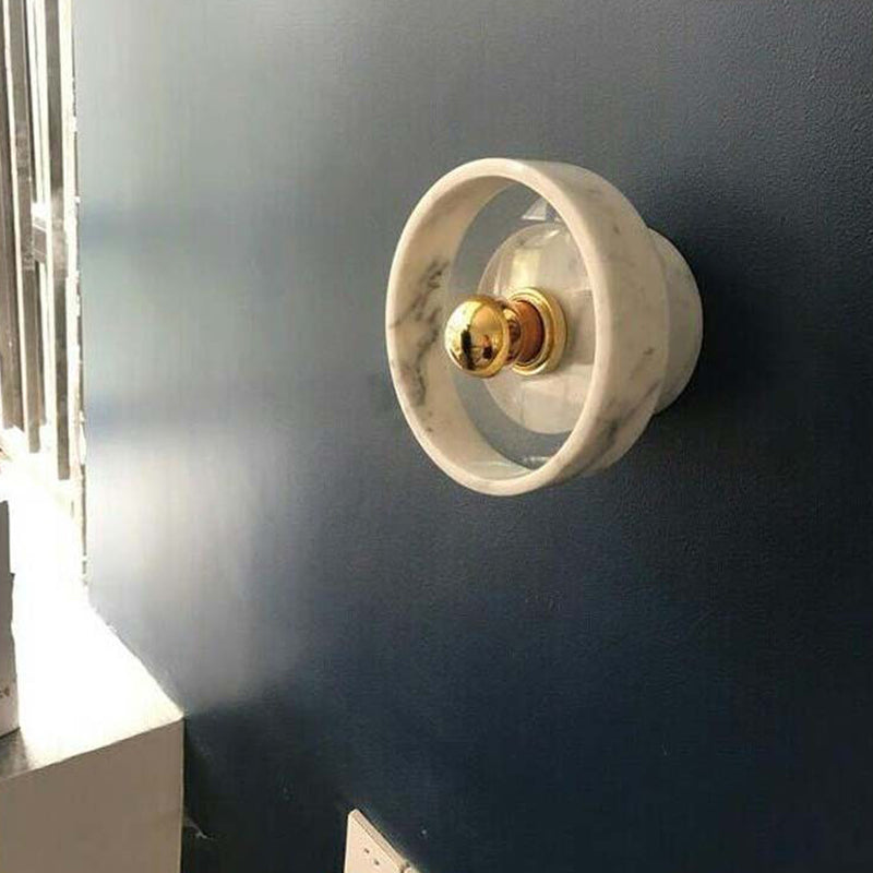 Schüssel Leuchte Leuchte moderne 1-Licht-weiße Wandlampe für Cafésgeschäft