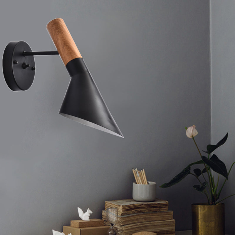 Cone Wall Mounted Lamps Vintage Industrial Metal Wall Sconces Lighting Fixtures for Courtyard