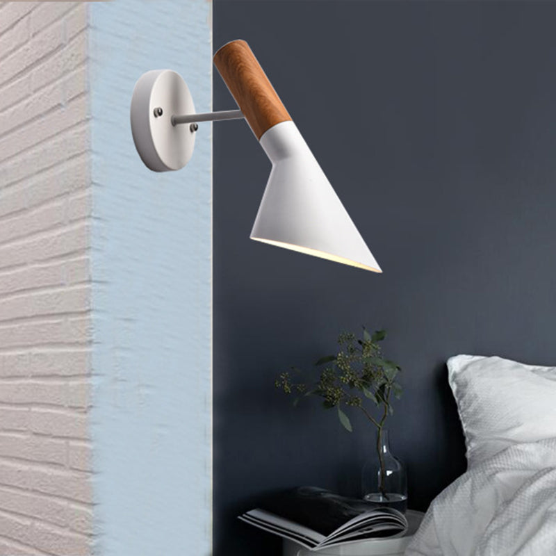 Cone Wall Mounted Lamps Vintage Industrial Metal Wall Sconces Lighting Fixtures for Courtyard