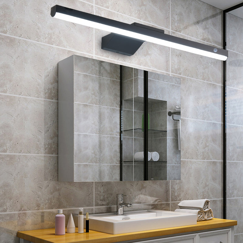 LED Smart Mirror Lamp Fixture Nordic Modern Style Bathroom Mirror Light Fixture
