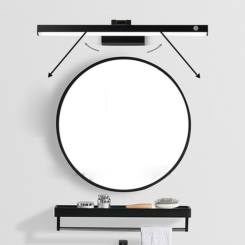 LED Smart Mirror Lamp Fixture Nordic Modern Style Bathroom Washroom Mirror Light Fixture