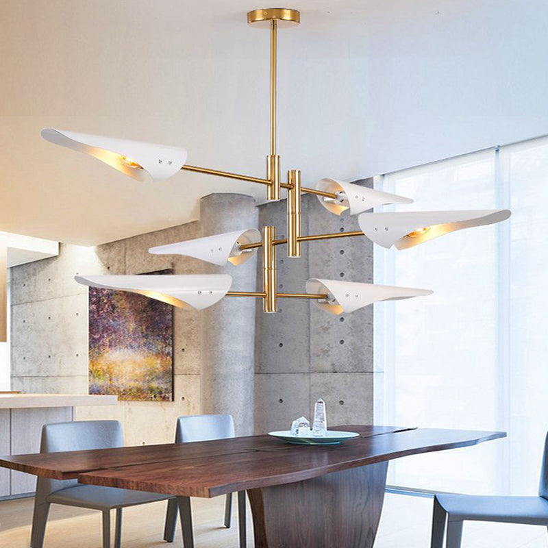 Luci sospese postmoderne Multi lampadario in metallo per la camera da letto del soggiorno