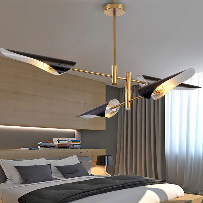 Luci sospese postmoderne Multi lampadario in metallo per la camera da letto del soggiorno