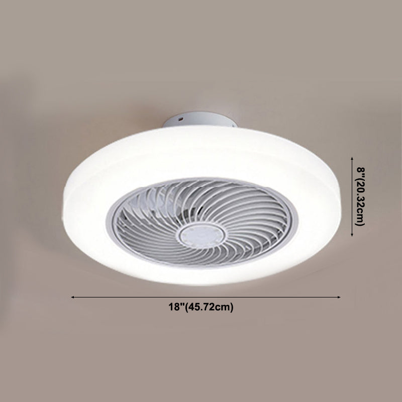 Acrylkreis Lüfterlampenlampenminimalismus LED Semi Flush Mount Light für Schlafzimmer