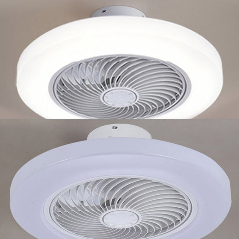 Acrylkreis Lüfterlampenlampenminimalismus LED Semi Flush Mount Light für Schlafzimmer