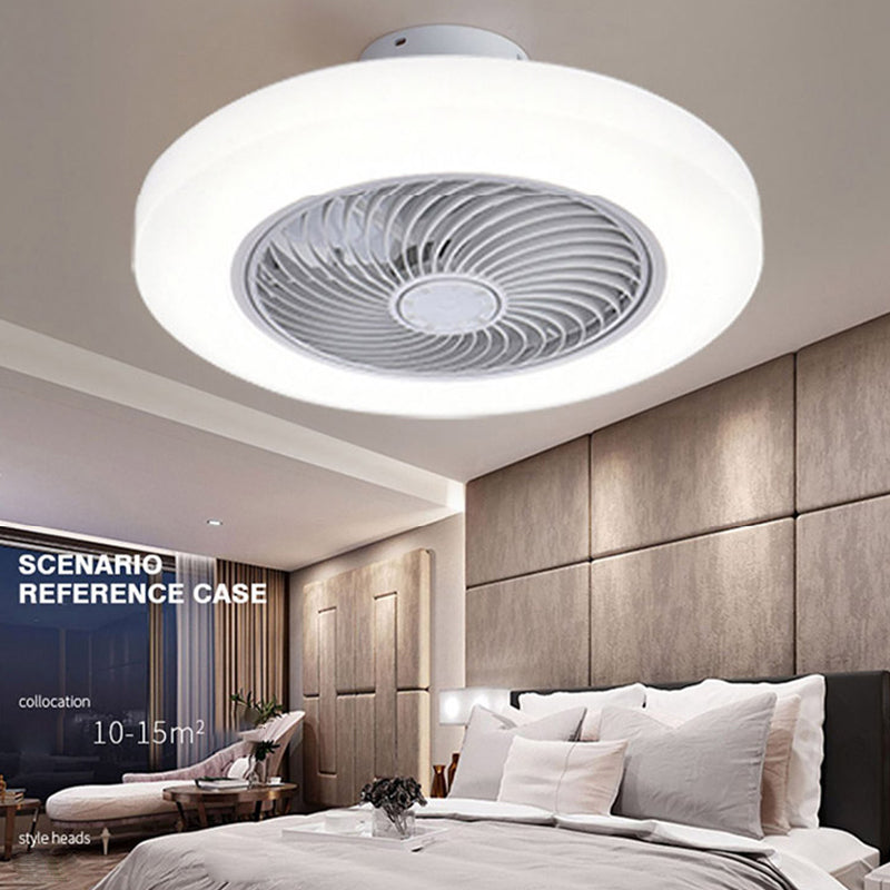 Acrylkreis Lüfterlampenlampenminimalismus LED Semi Flush Mount Light für Schlafzimmer