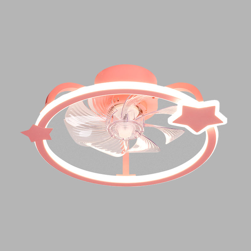 Éclair de ventilateur de plafond de dessins animés circulaires