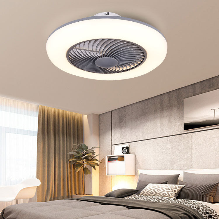 Runde Lüfterleuchte Deckenleuchte Makkaron Acryl -Esszimmer LED Semi Flush Light