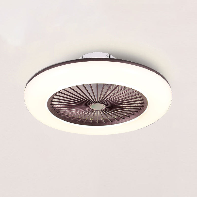 Runde Lüfterleuchte Deckenleuchte Makkaron Acryl -Esszimmer LED Semi Flush Light