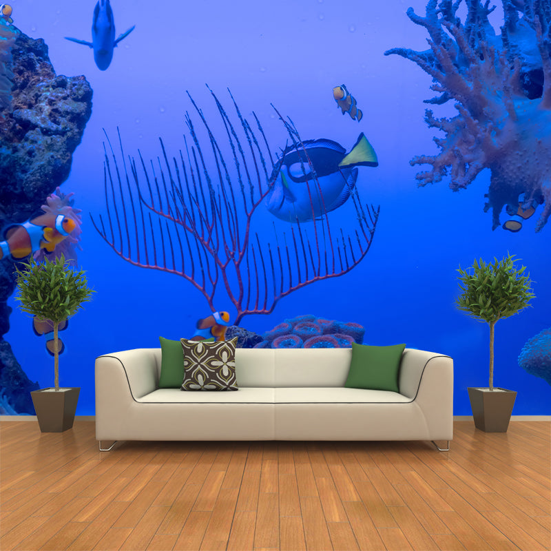 Underwater World Mural Wallpaper Sleeping Room Wall Decor, Made to Measure