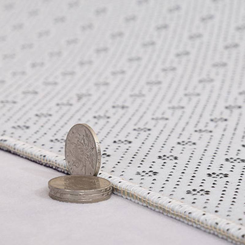 Black Casual Rug Polyester Graphic Rug Non-Slip Backing Rug for Living Room