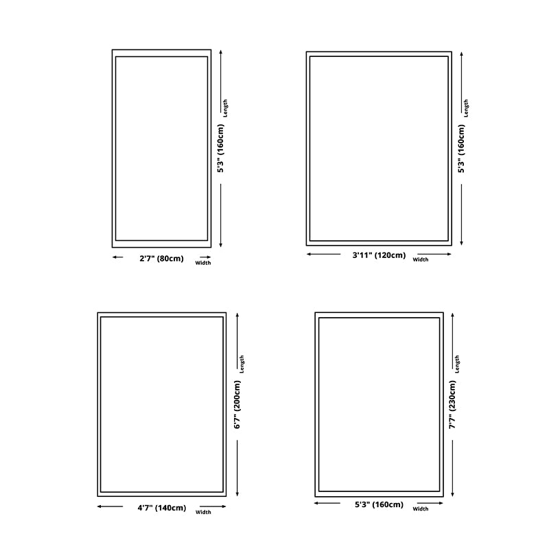 Orange Tone Area Rug Luxury Color Block Polyester Carpet Stain Resistant Indoor Rug for Living Room