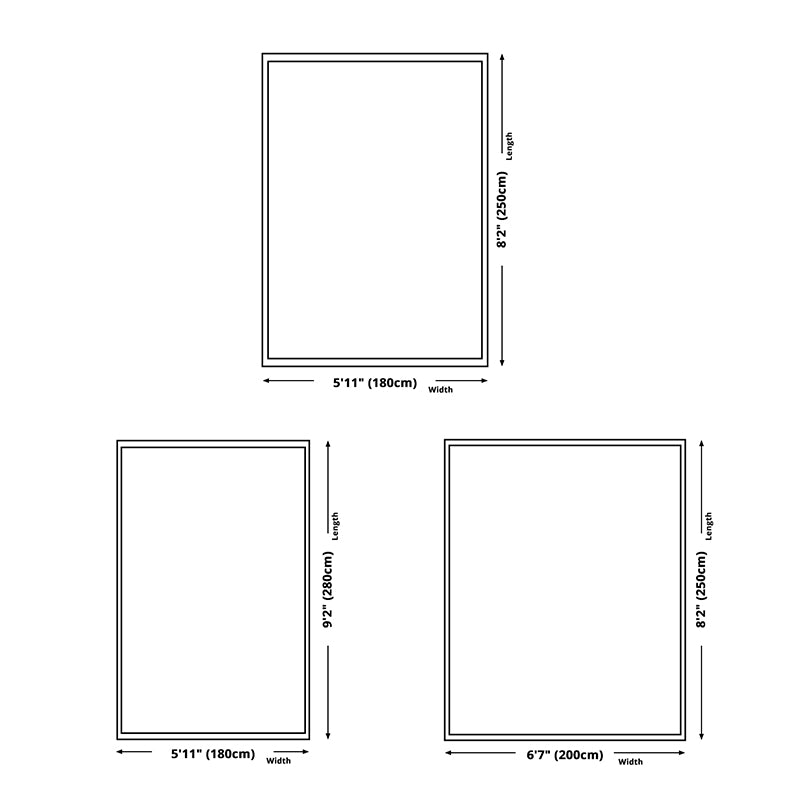 Orange Tone Area Rug Luxury Color Block Polyester Carpet Stain Resistant Indoor Rug for Living Room