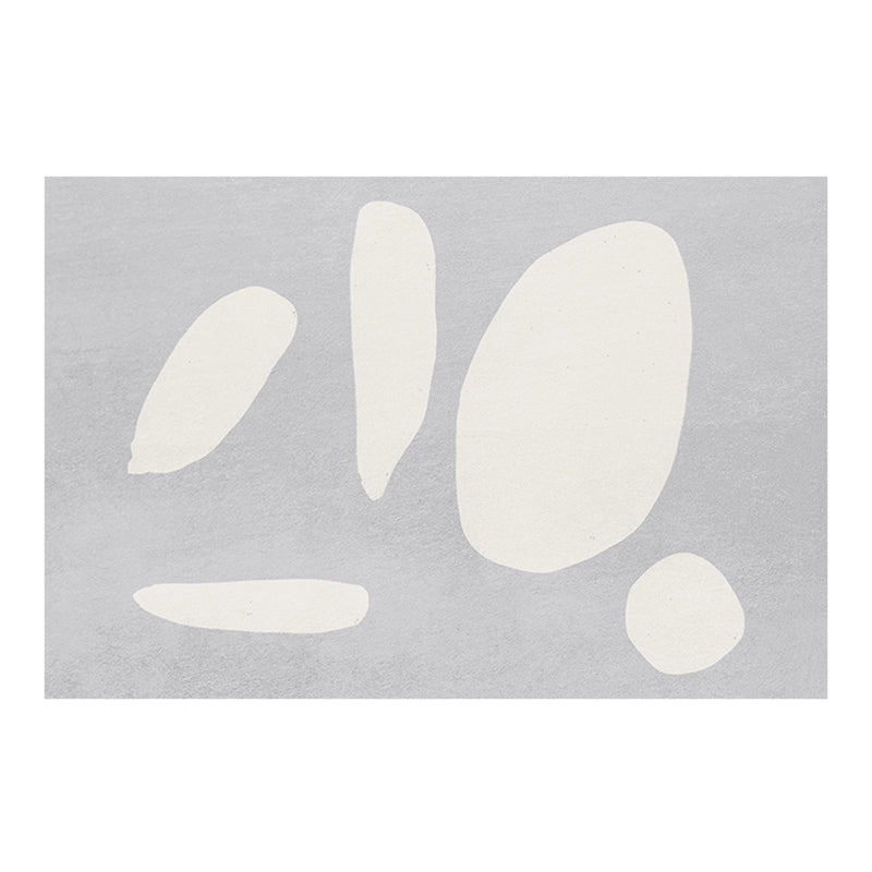 Wit kleurblokken Tapijt Modern polyester gebied Rug Easy Care Rug voor woningdecoratie