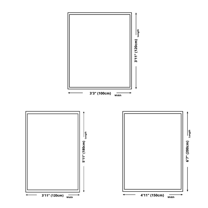 Black Modern Carpet Polyester Elephant Carpet Washable Carpet for Living Room