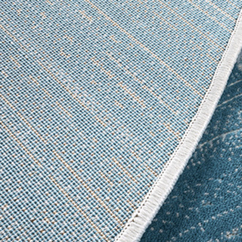 Modern Living Room Area Carpet Khaki Tie-Dye Area Rug Polyester Stain Resistant Rug