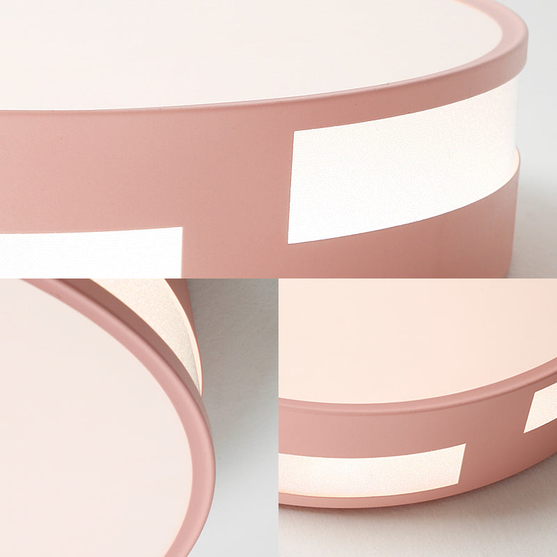 Ronde inbouwplafondlamp Moderne Scandinavische acrylkap LED-inbouwlamp in blauw/groen/roze/geel