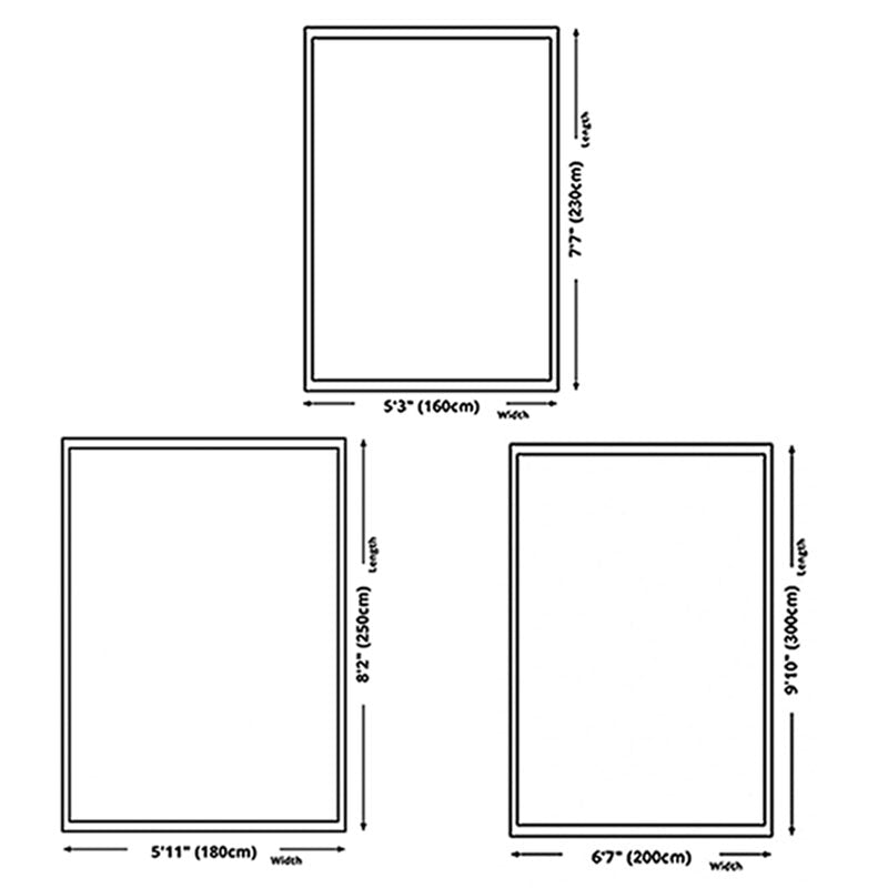 Simplicity Area Carpet Modern Polyester Rug Stain Resistant Washable Rug for Living Room