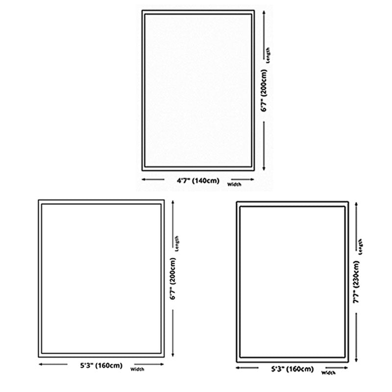 Funky Orange Tone Carpet Modern Contrast Panel Rug Washable Non-Slip Polyester Carpet for Home Decor