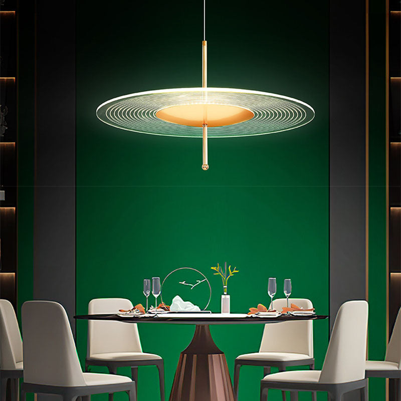 LED 1 Plat de tête Lumière Pendre moderne simple