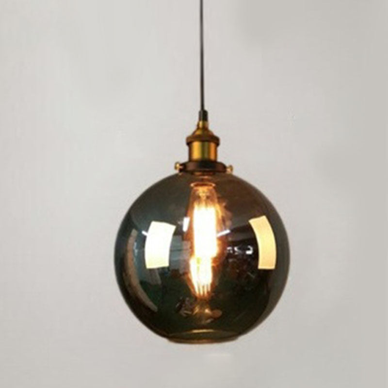 1 Light Pendant Lamp with Lucency Glass Modern Suspension Lighting Fixture