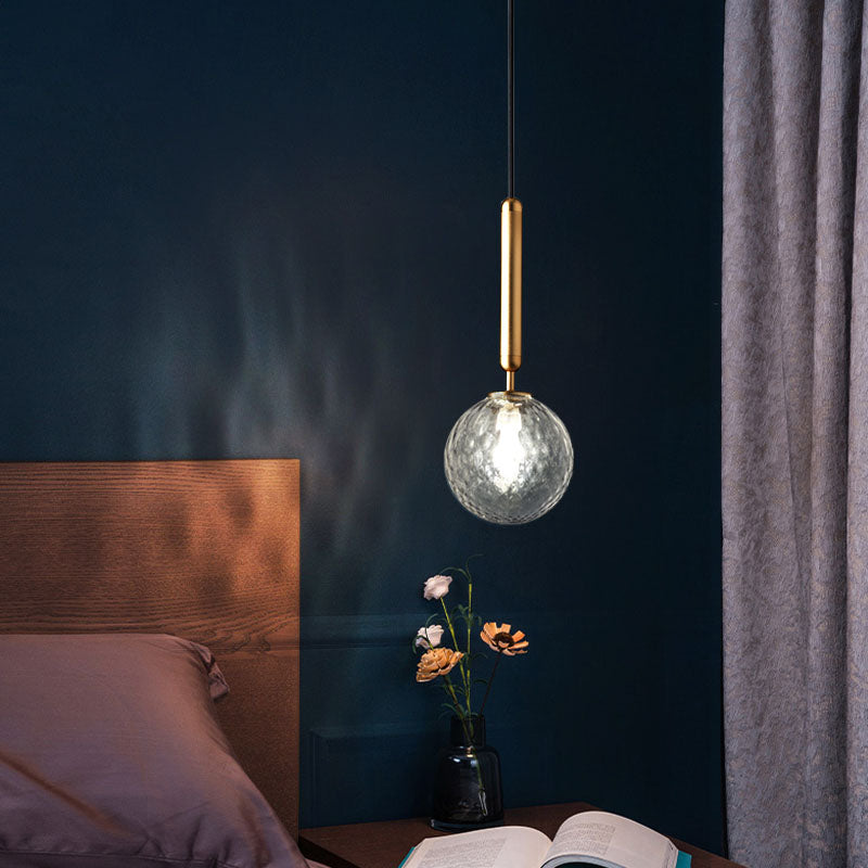 Moderne minimalistische Anhängerleuchte -Deckenbeleuchtung mit kreativer Glasform