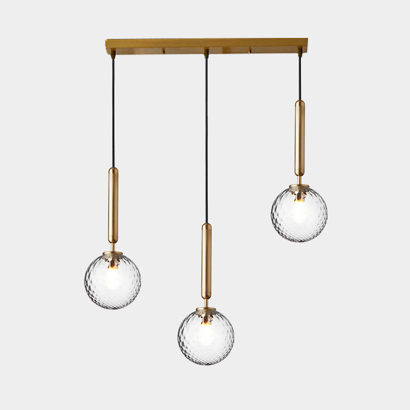 Moderne minimalistische Anhängerleuchte -Deckenbeleuchtung mit kreativer Glasform