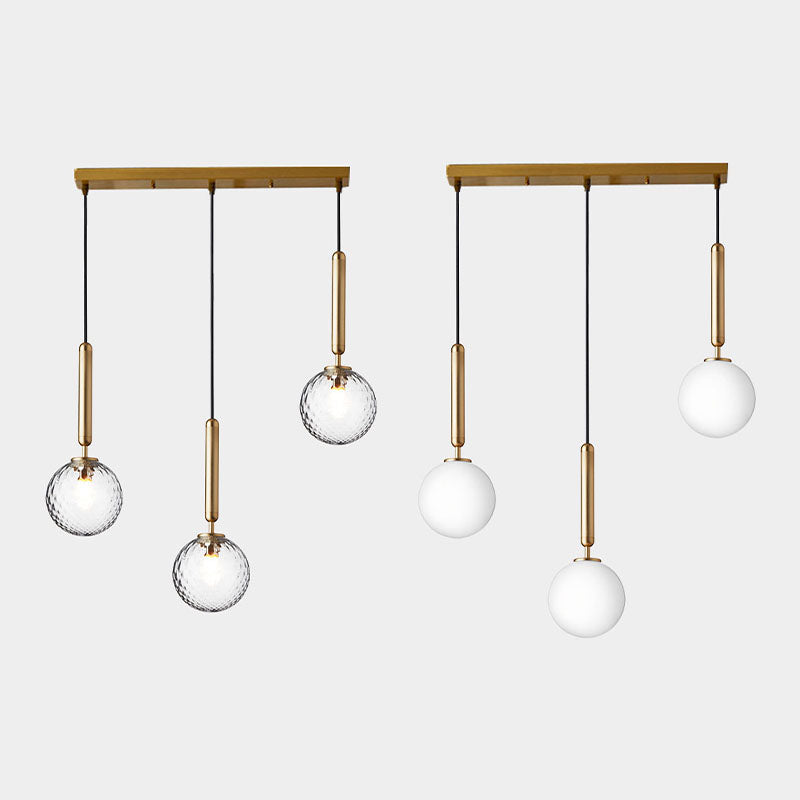 Moderne minimalistische Anhängerleuchte -Deckenbeleuchtung mit kreativer Glasform