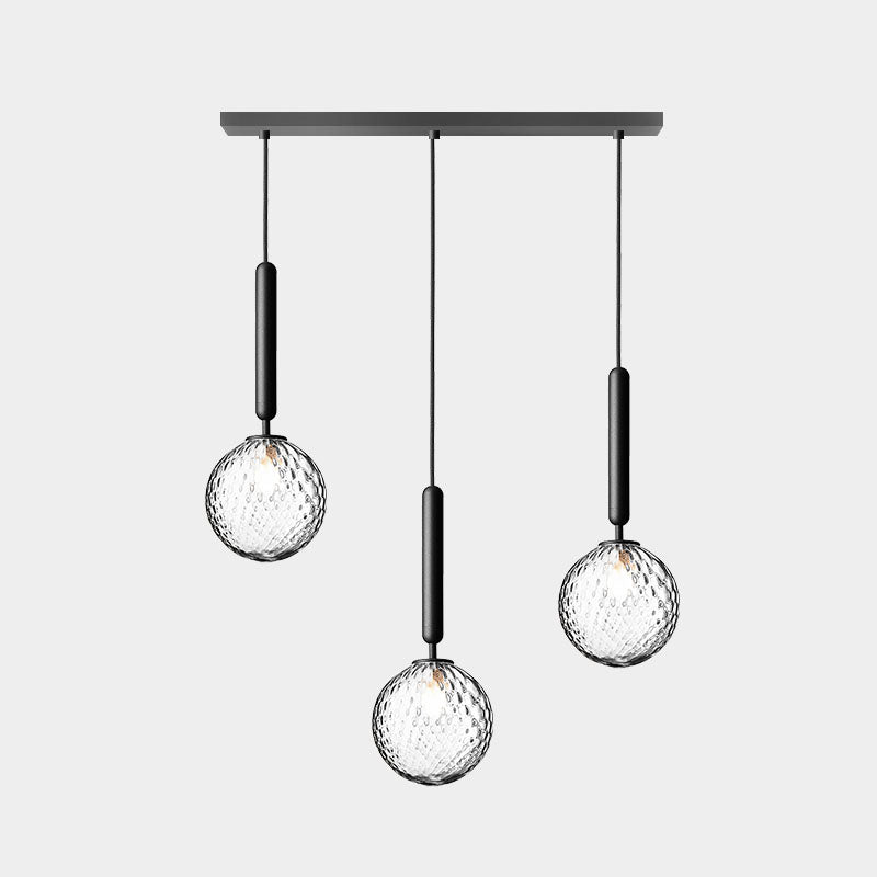 Moderne minimalistische Anhängerleuchte -Deckenbeleuchtung mit kreativer Glasform