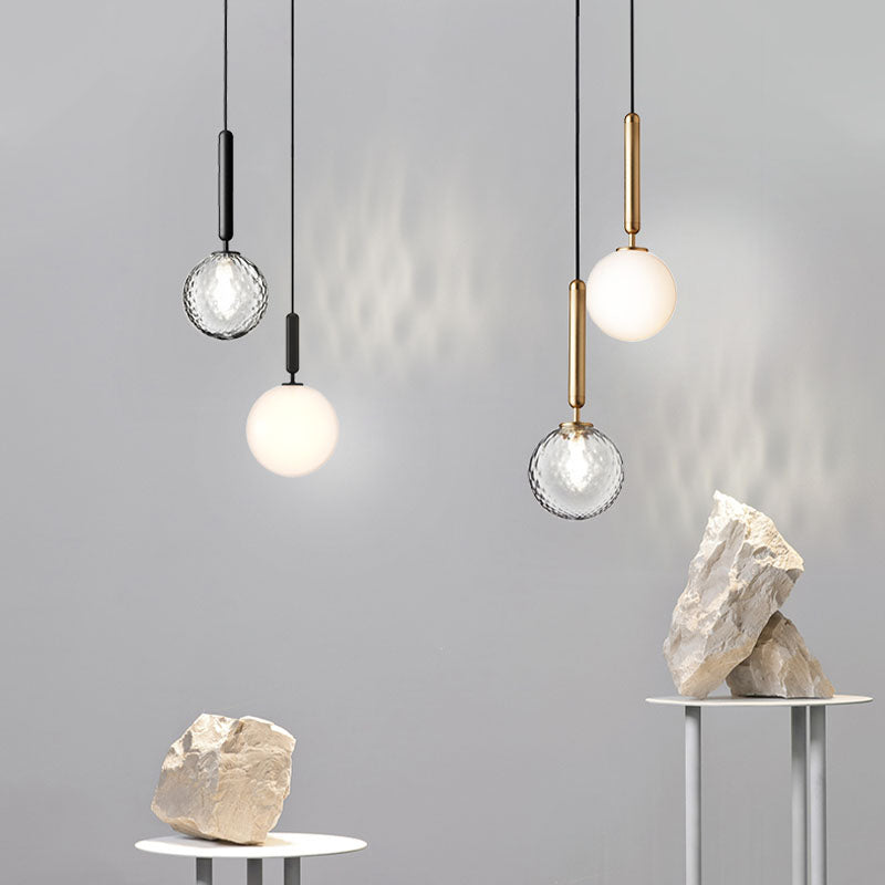 Moderne minimalistische Anhängerleuchte -Deckenbeleuchtung mit kreativer Glasform