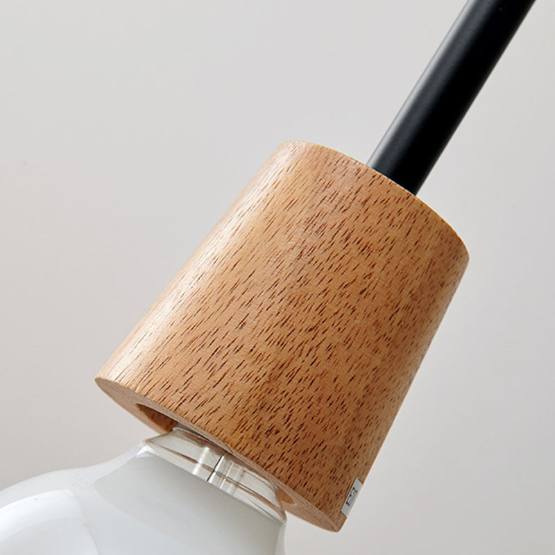 Contemporary Ceiling Hanging Light Fixture with Glass Shade for Sitting Room