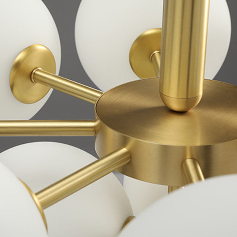 Lampada lampadina a globo Illuminazione a sospensione moderna in vetro bianco per il ristorante