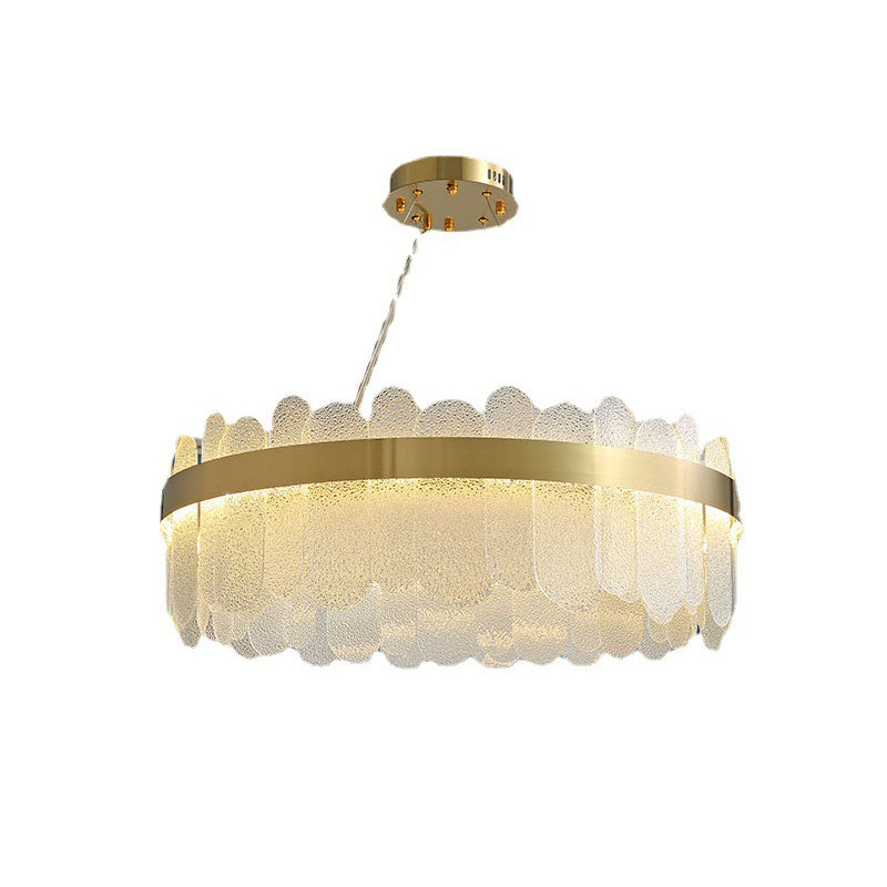 Drum Kronleuchter Leuchte moderne Glasanhänger Beleuchtung für das Restaurant