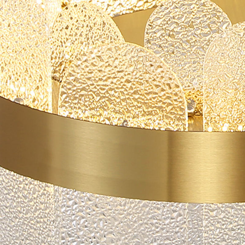 Drum Kronleuchter Leuchte moderne Glasanhänger Beleuchtung für das Restaurant